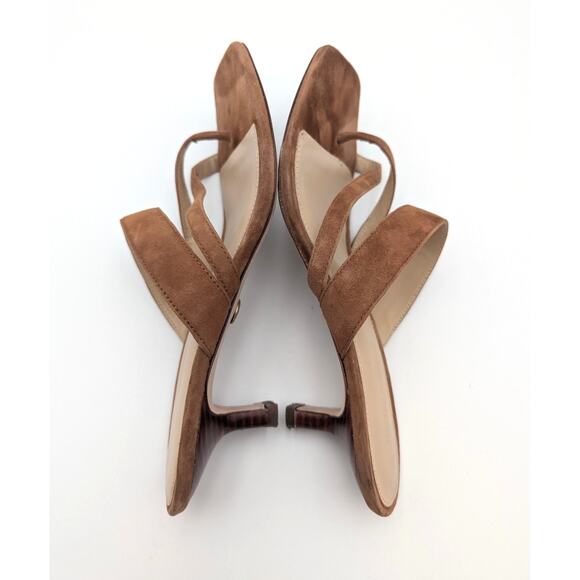 Veronica Beard Alanis Kitten Heel Slide Sandal Women's Honey Size US7M EU38 - Picture 7 of 12